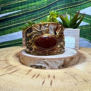 VTG| Mahogany Obsidian Artisan Bangle ❤️✨
